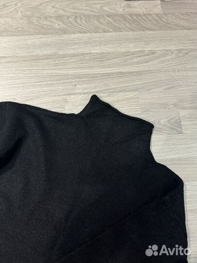 Зимний теплый костюм юбка + свитер, черного цвета