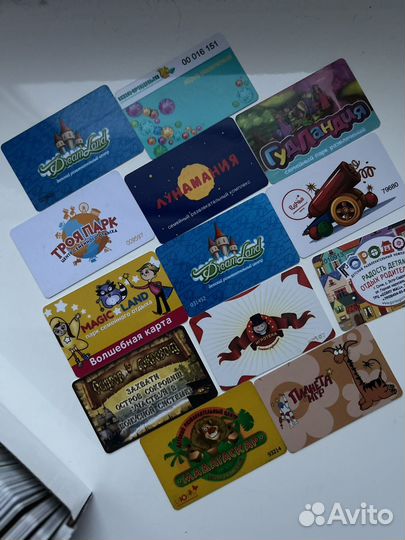 Детские игровые центры на карточках