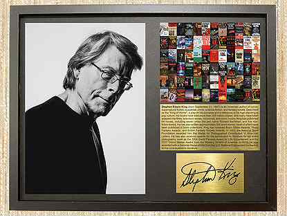 Стивен Кинг Stephen King автографы в рамке декор