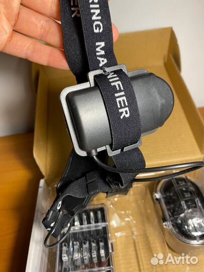 Налобная лупа с подсветкой