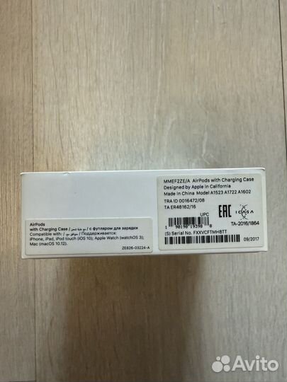 Наушники apple airpods 2