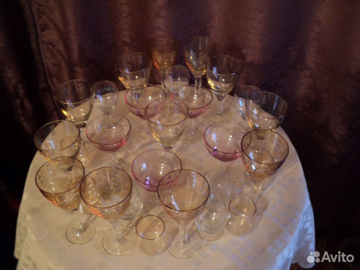 Бокалы фужеры рюмки