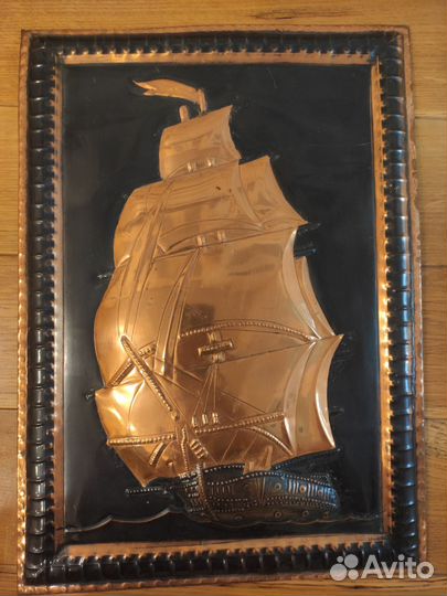 Картина медная чеканка СССР