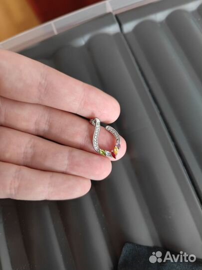 Серебряные серьги Sunlight