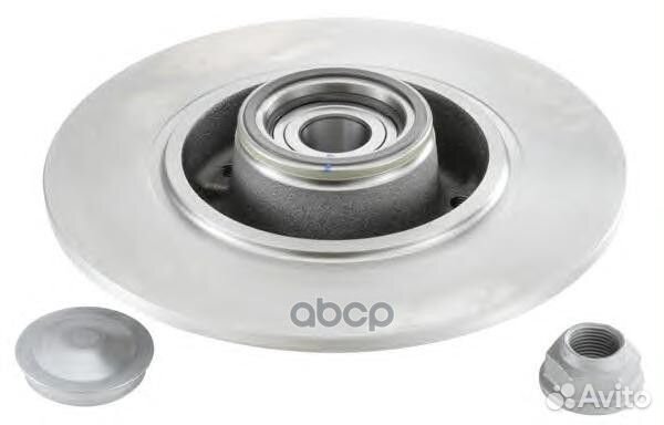 Диск тормозной с подшипником ступицы зад KF