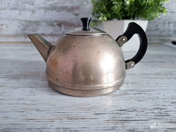 Чайник заварочный СССР мельхиор