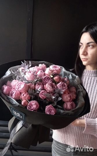 Розы пионовидные цветы букеты пионы