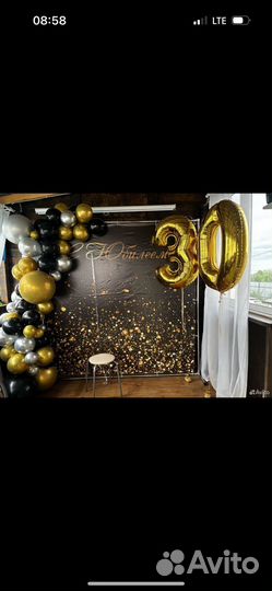 Баннер на день рождения