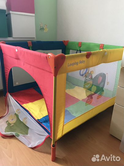 Детский манеж игровой складной б/у