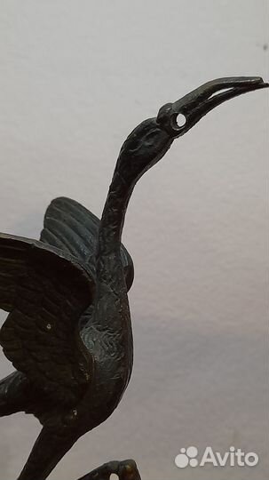 Статуэтка фигурка птица бронза латунь