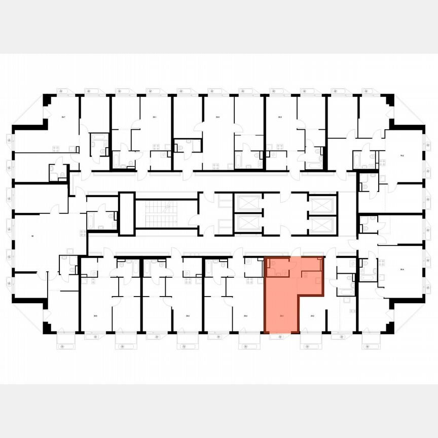 Квартира-студия, 28,5 м², 8/32 эт.