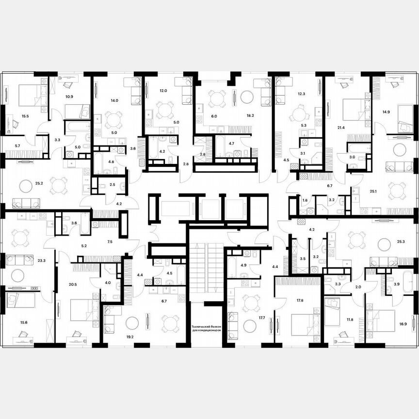 Квартира-студия, 22,5 м², 3/30 эт.
