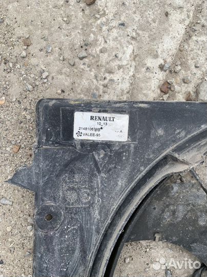 Вентилятор охлаждения радиатора Logan 1 фаза 2