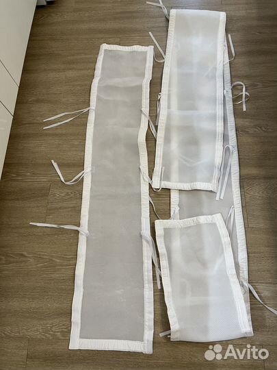 Мягкий бортик-сетка для детской кроватки