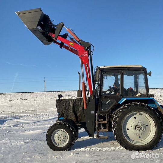 Погрузчик пф-1.1 для мтз передний мост балочный