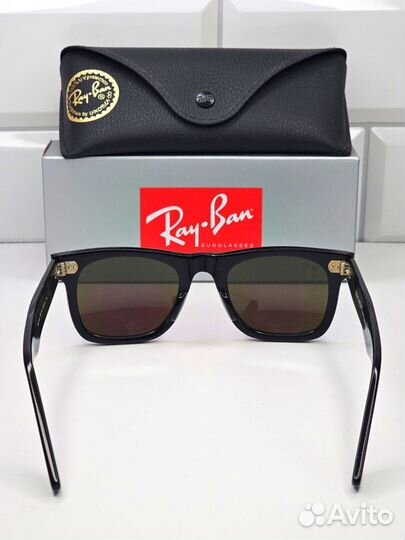 Очки Ray Ban Wayfarer 2140 Зелёные Зеркальные