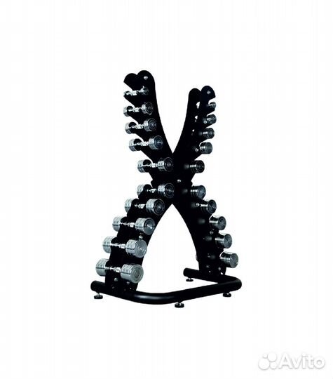 Стойка в комплекте с гантелями UltraGym