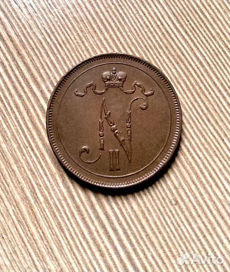 10 пенни 1916 unc