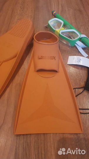 Ласты 33-35 + маска с трубкой