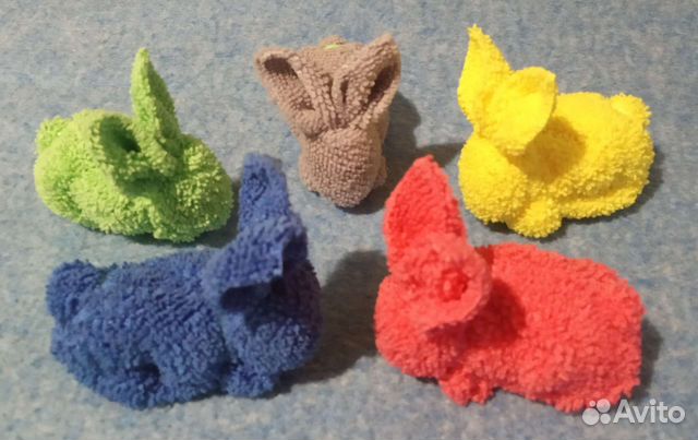 Зайчик из микрофибры