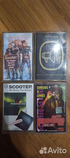 Аудиокассеты Scooter и Prodigy