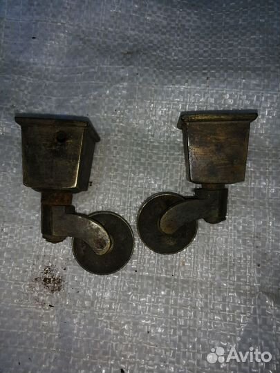 Колесики мебельные ретро, колёсики рояльные ретро