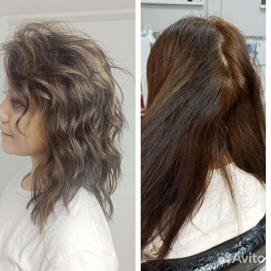 Модель на окрашивание волос