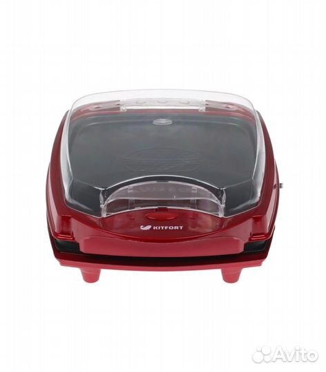 Электрогриль Kitfort KT-1610, 1000 Вт, красный, че