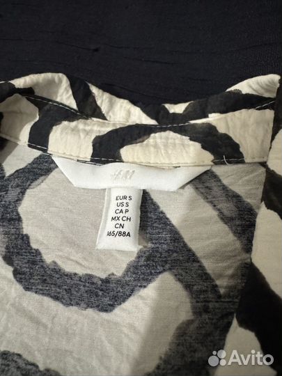 Рубашка женская зебра h&m