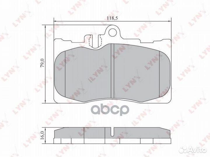 Колодки тормозные дисковые перед BD7568 LYN