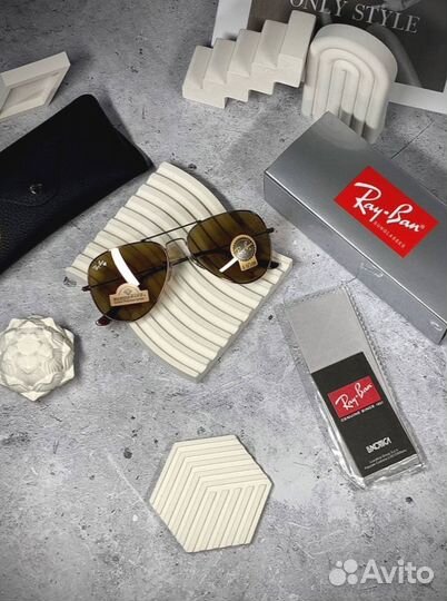 Очки Ray Ban Aviator бронзовые