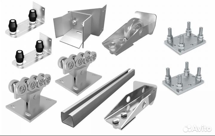 Комплект балки откатных ворот с роликами