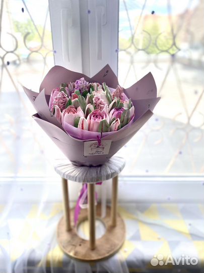 Зефирные цветы, тюльпаны из зефира