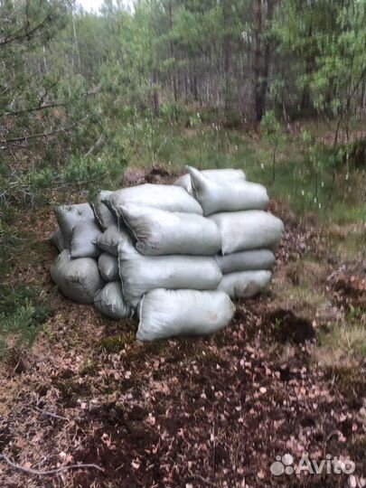 Торф в мешках