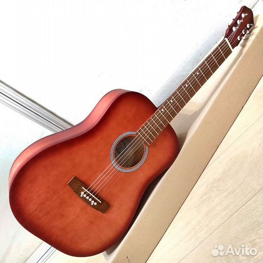 Гитара новая акустическая концертная широкий гриф