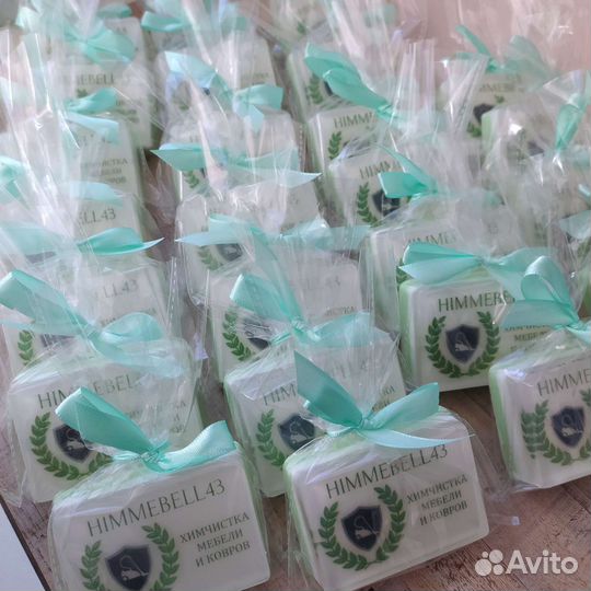 Мыло-визитка. Брендированное мыло ручной работы