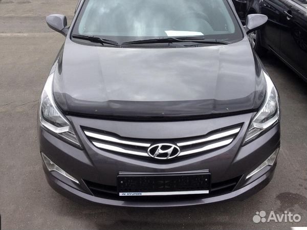 Дефлектор капота Hyundai Solaris (2014-2017)