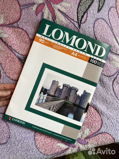 Фотобумага для струной печати матовая Lomond