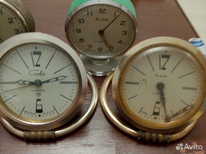Часы будильник СССР слава