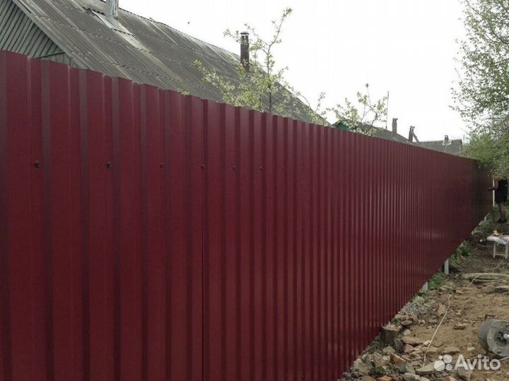 Забор из профнастила