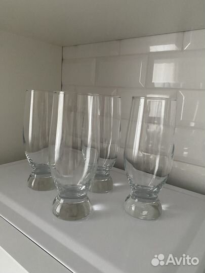 Стеклянные стаканы - 4 шт