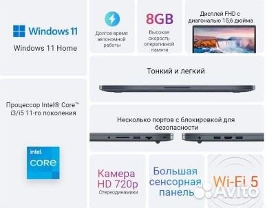 Ноутбук Xiaomi RedmiBook 15 новый