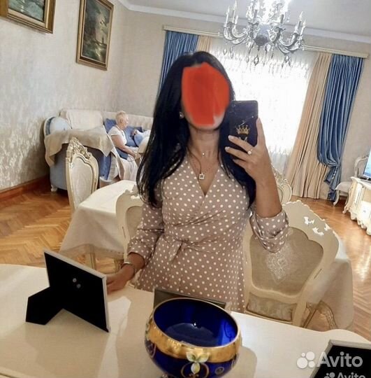 Платье mango новое, платье горох