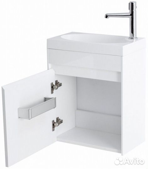 Тумба с раковиной BelBagno Pietra Mini 46L Bianco Lucido