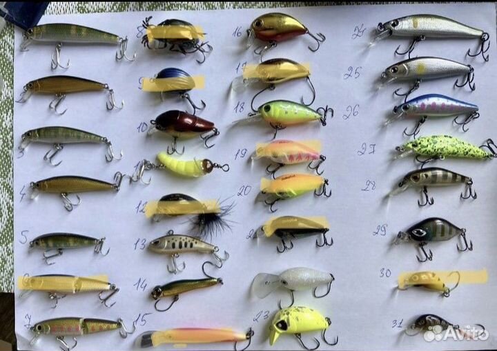 Воблеры hmkl, Daiwa, Masu masters и т.д