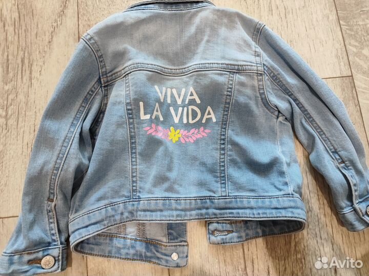 Джинсовая куртка для девочки 80 86
