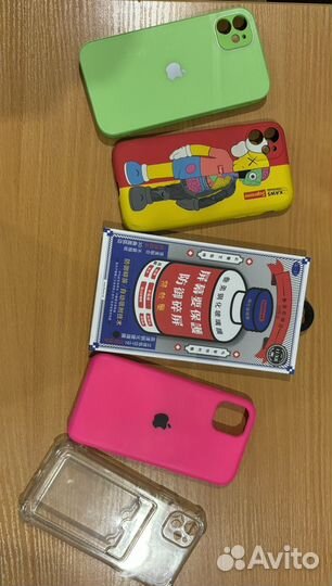 Защитное стекло remax iPhone 11 и чехлы на 11