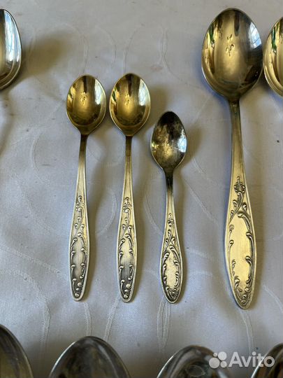 Набор столовых приборов мельхиор СССР