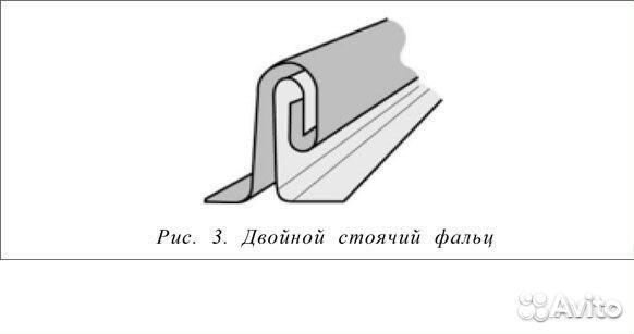 Фальцевая кровля Двойной стоячий фальц