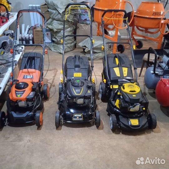 Газонокосилки бензиновые, электрические, аккум-ные